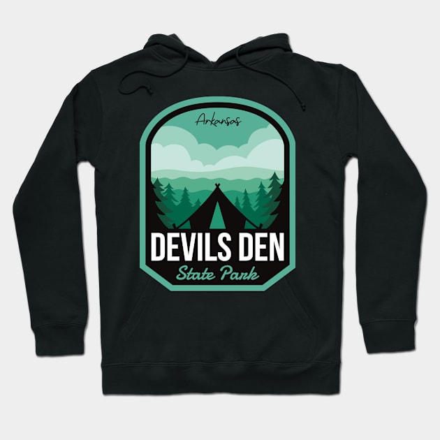 Devils Den State Park AR Camping Hoodie by HalpinDesign